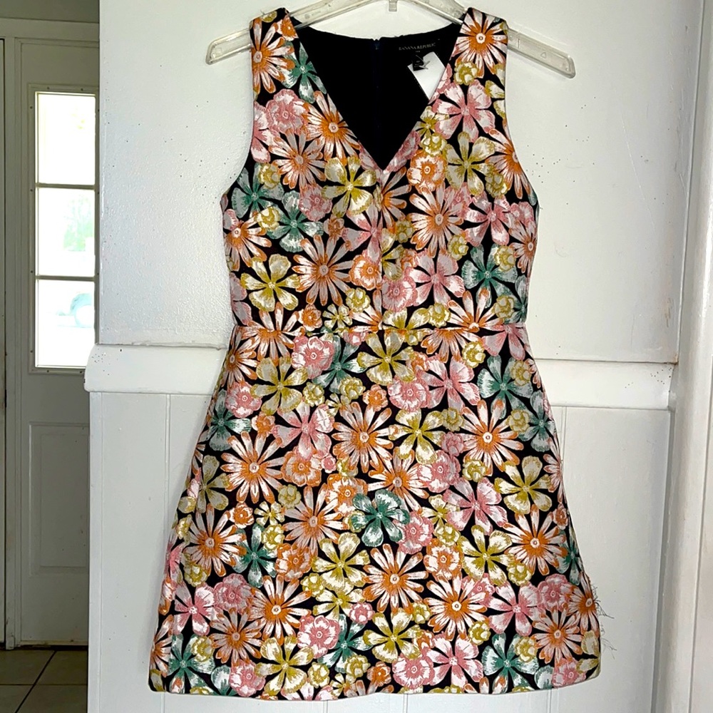 Banana Republic embroidered floral dress